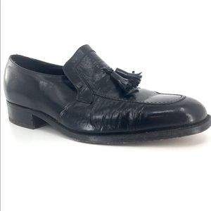 Florsheim Imperial Black Leather Tasseled Shoe 9E